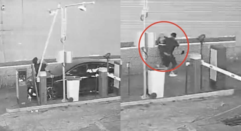 Empresário destrói cancela e agride homem em estacionamento SP