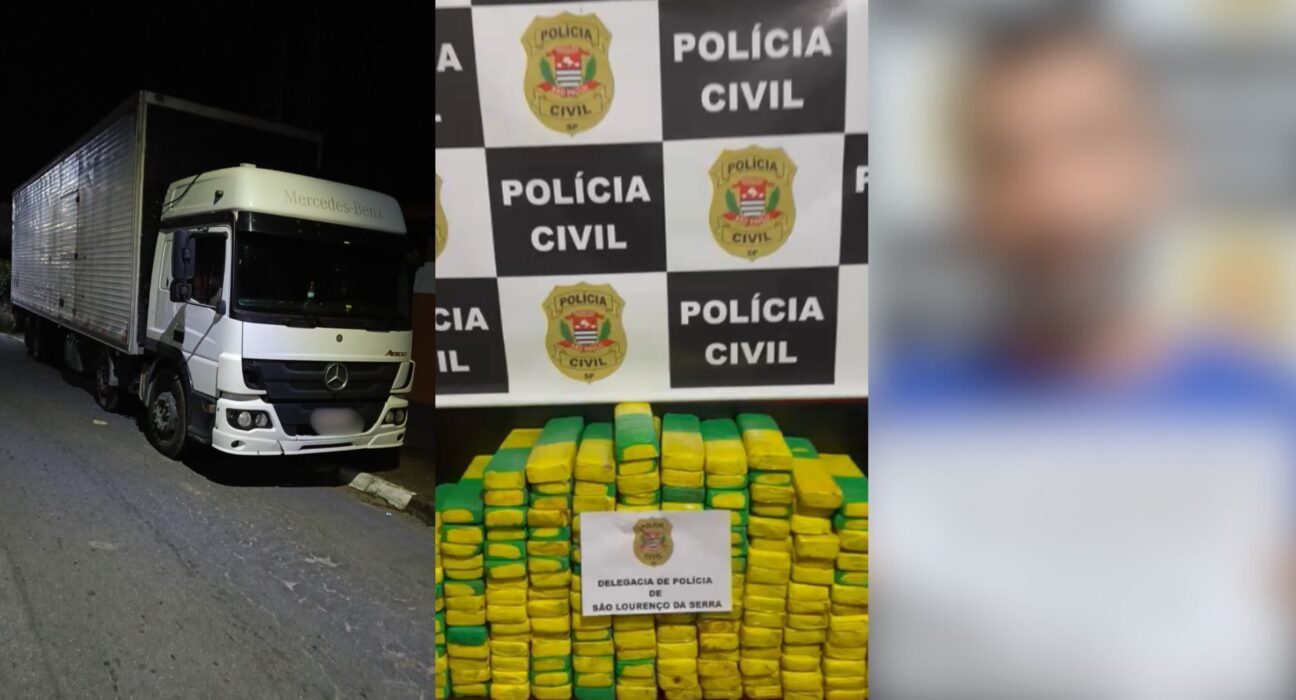 Caminhão com 101kg de maconha é apreendido na BR-116 e motorista detido