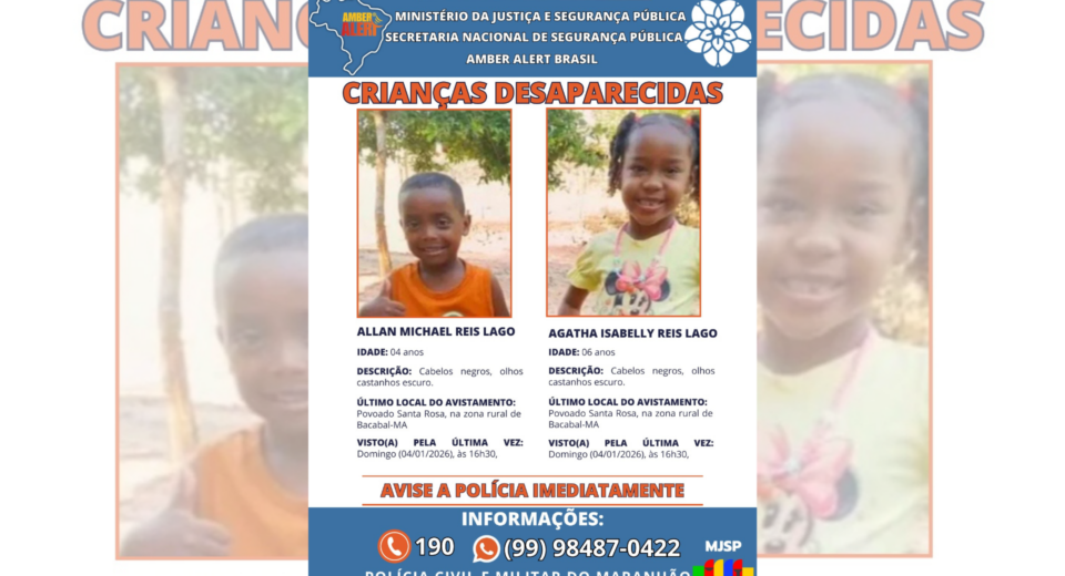 Caso de irmãos desaparecidos no Maranhão: procura avança.