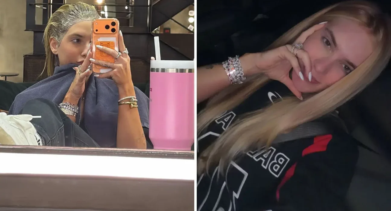 Virginia passa a madrugada em salão e revela visual deslumbrante