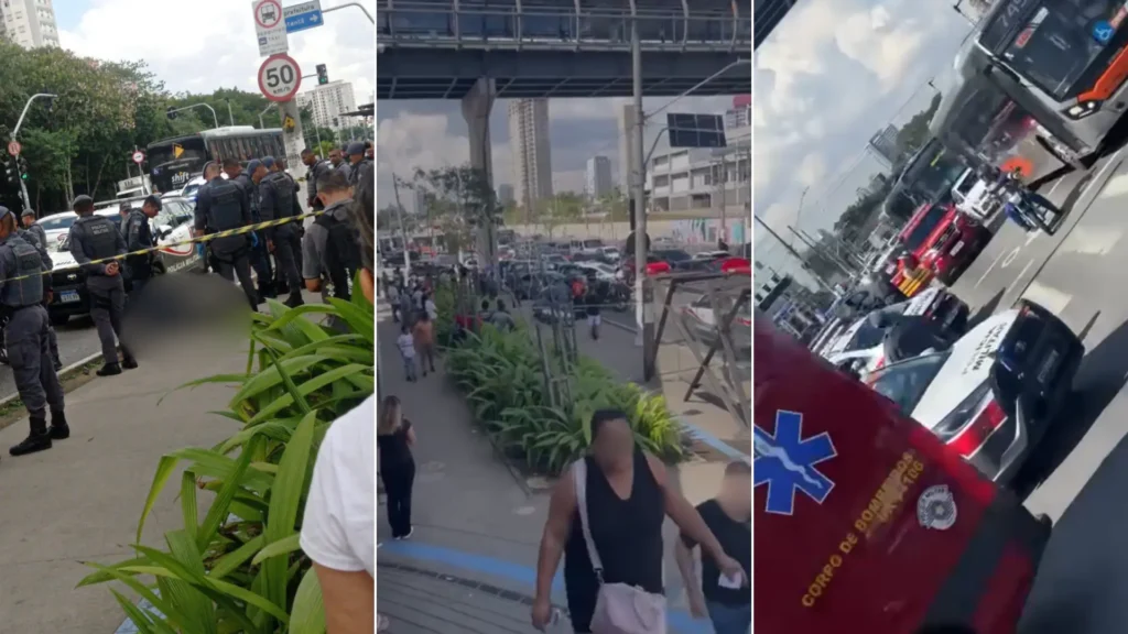 Tiroteio após tentativa de assalto deixa 1 baleado na frente da estação