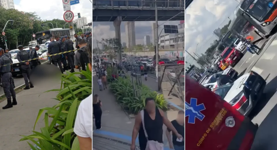 Tiroteio após tentativa de assalto deixa 1 baleado na frente da estação