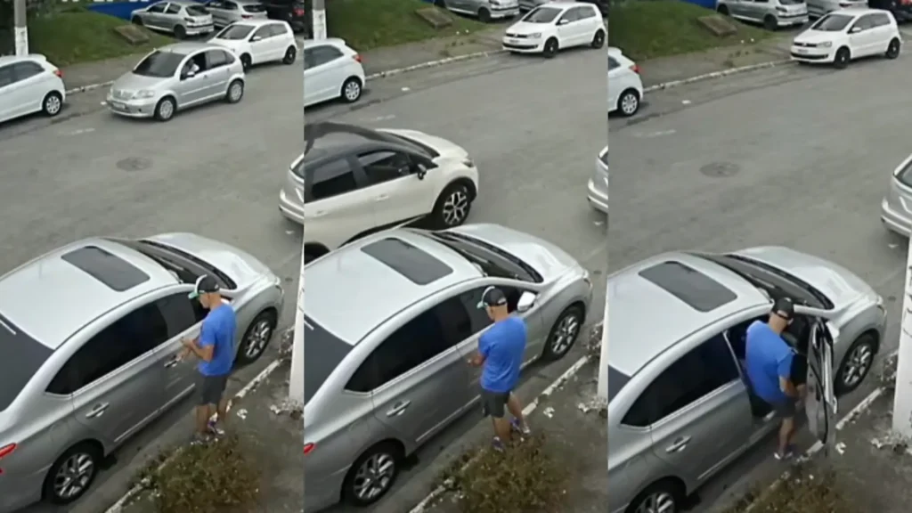 Homem furta carro em plena luz do dia e causa susto na zona Leste