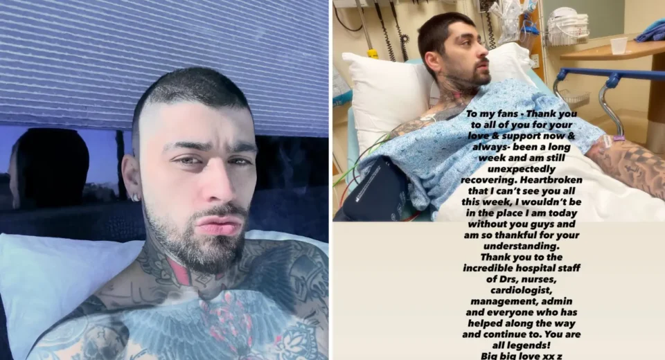 Zayn Malik surpreende fãs ao relatar internação antes de show