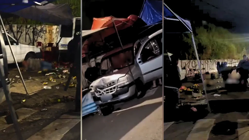Carro perde o controle, atropela sete pessoas em São Paulo