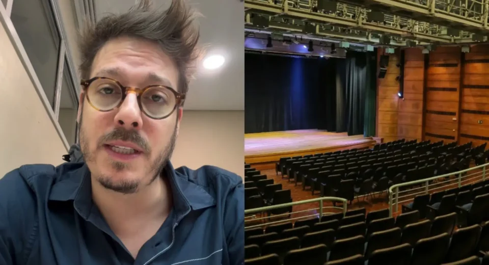 Técnica cai e fica ferida durante show de Fábio Porchat em SP