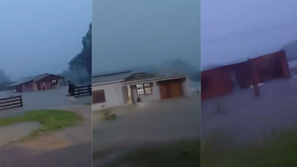 Chuvas provocam alagamentos e afetam 500 pessoas no RS