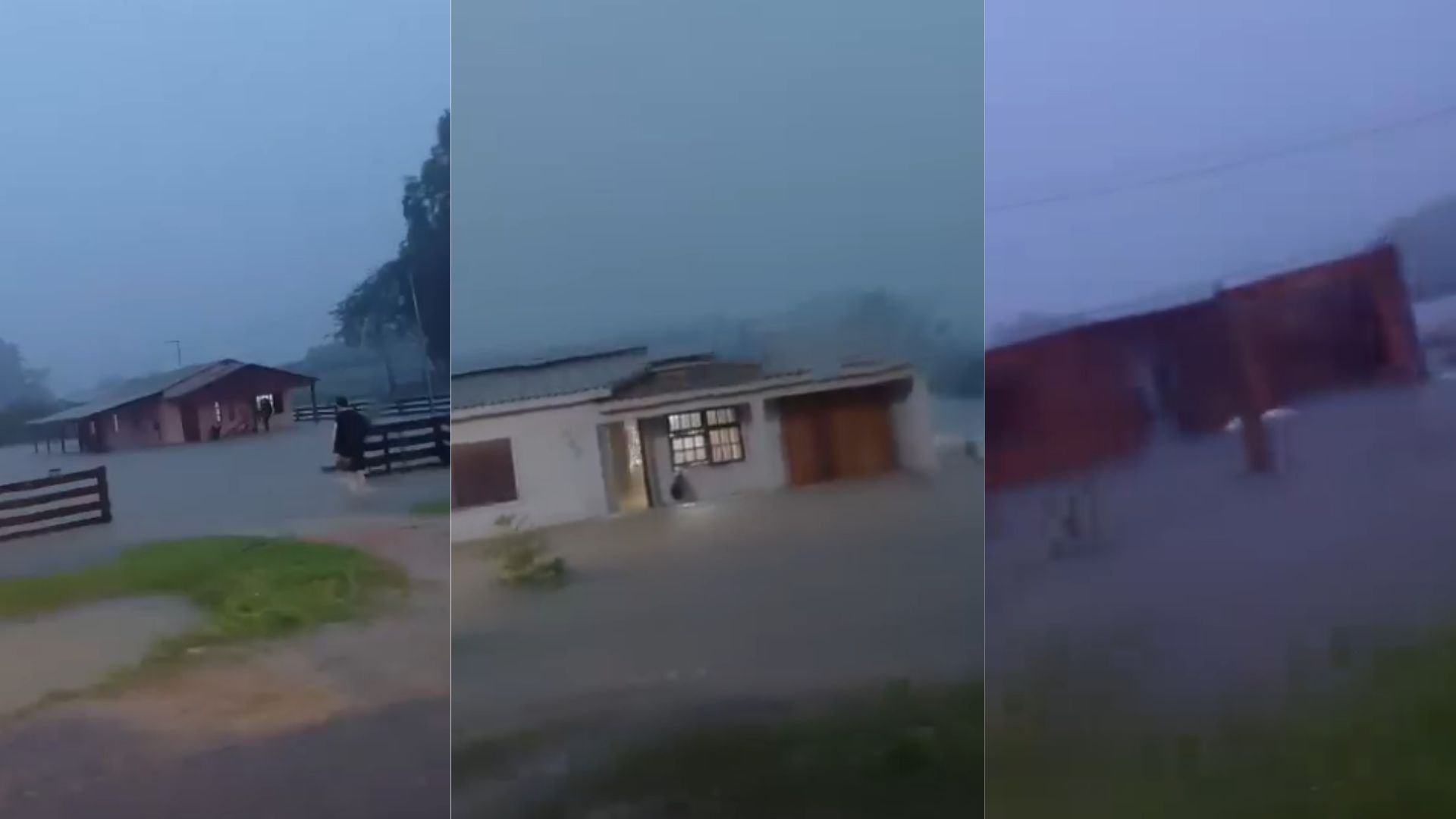 Chuvas provocam alagamentos e afetam 500 pessoas no RS