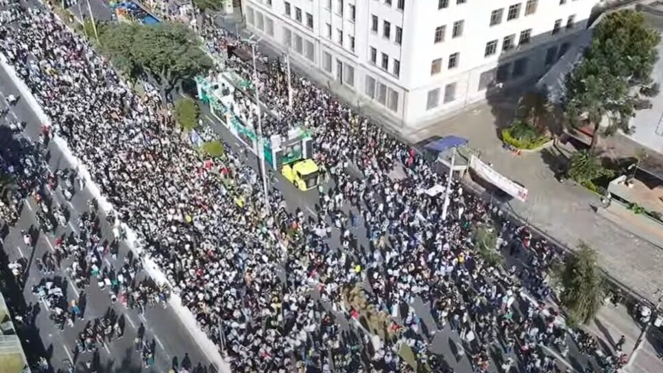 Marcha para Jesus: Flávio, Tarcísio e Messias em SP