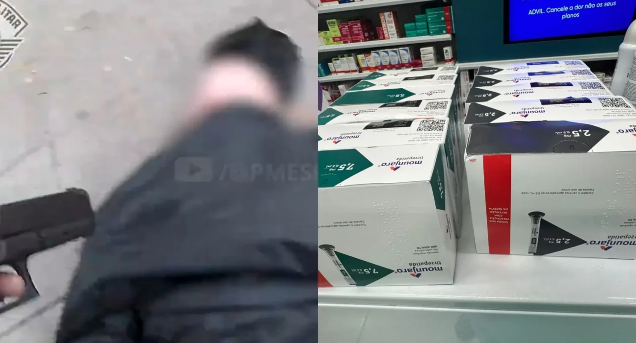 Vídeo: homem é preso logo depois de assalto em farmácia