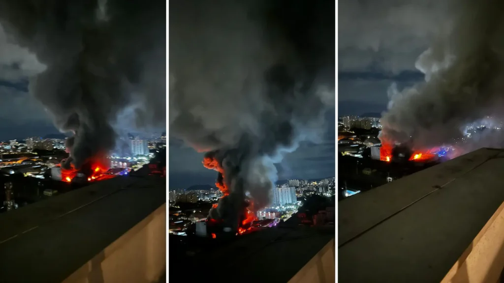 Circulação da Linha 7-Rubi é afetada por incêndio na Lapa