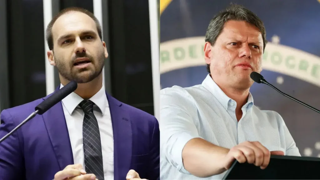 Com Eduardo Bolsonaro “ficha suja”, chapa de Tarcísio poderá mudar