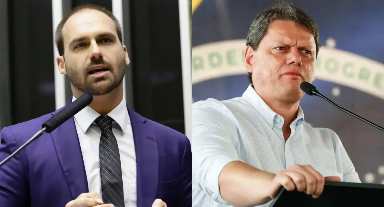 Com Eduardo Bolsonaro “ficha suja”, chapa de Tarcísio poderá mudar