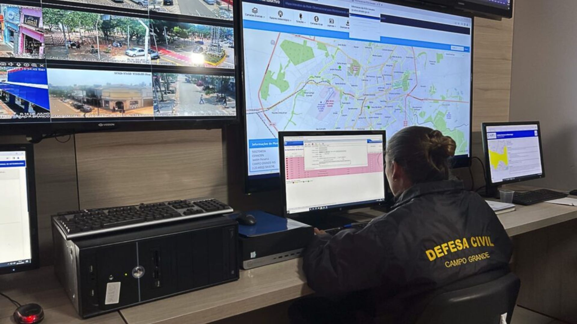 Defesa Civil emite alerta para ventos em Campo Grande (MT) hoje