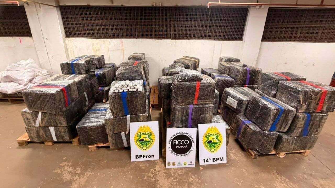 Mais de 4,2 toneladas de drogas apreendidas no Paraná com sucesso