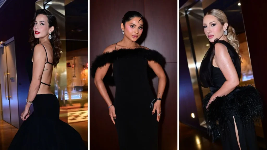 All black marca looks dos famosos no Baile do BB em destaque