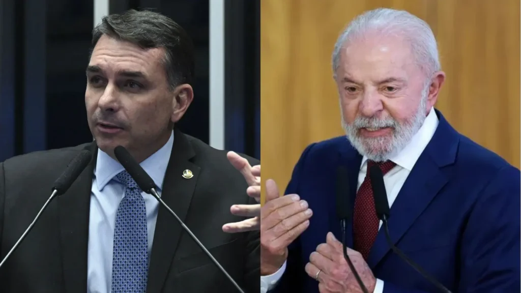 "Em SP, Flávio com 37% e Lula 32% no 1º turno da eleição"