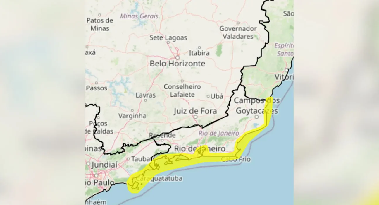 Rio de Janeiro volta a ter alerta para ventos de até 76 km/h