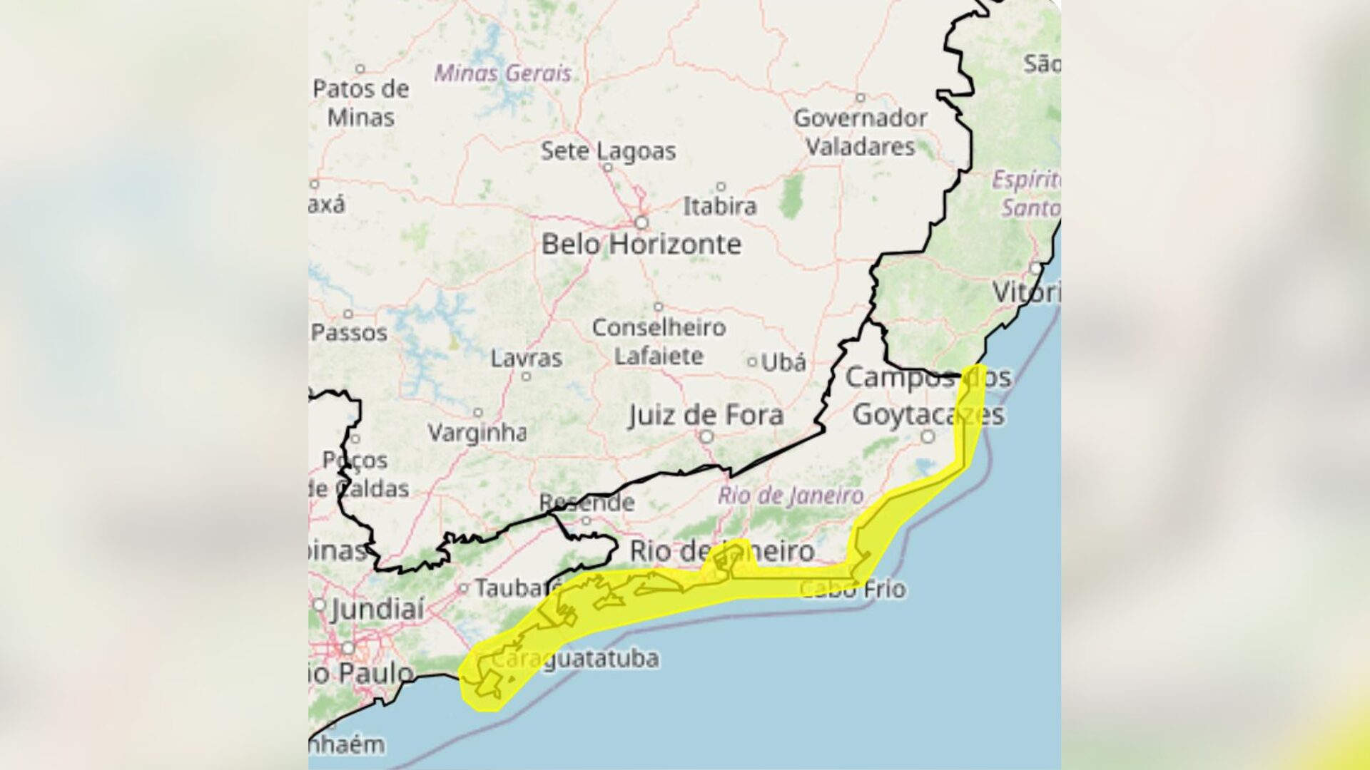 Rio de Janeiro volta a ter alerta para ventos de até 76 km/h