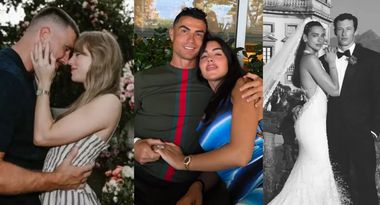 Dua Lipa, CR7, Zendaya: casais famosos que se casaram em 2026