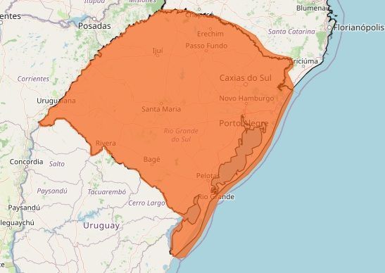 Sul do Brasil entra em alerta para ventos intensos e perigosos