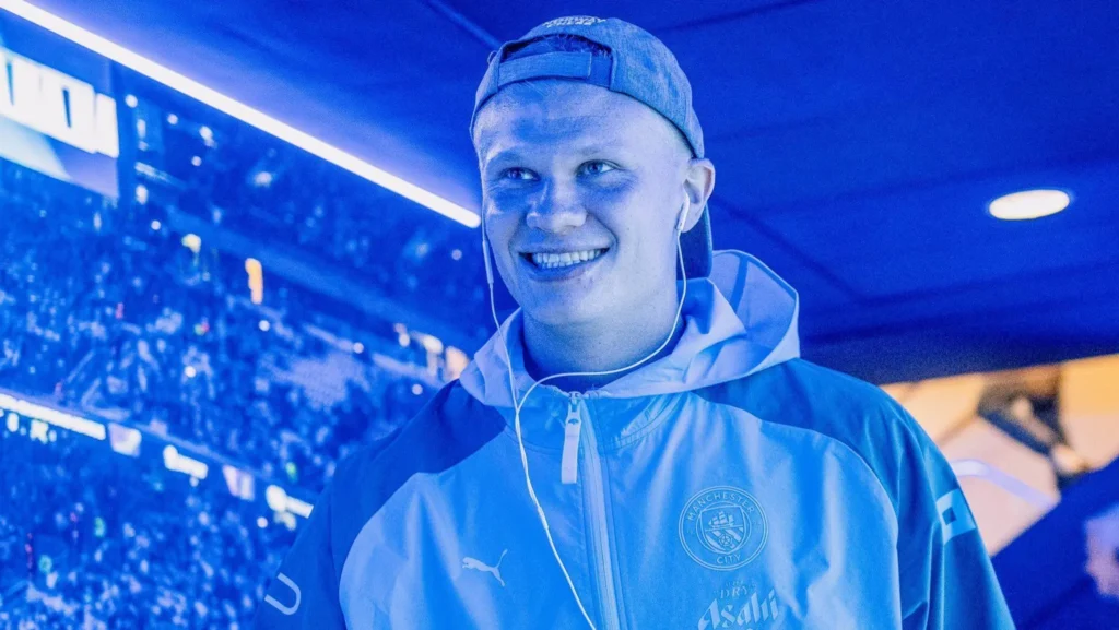 Haaland, astro do Manchester City, e sua nova inspiração capilar