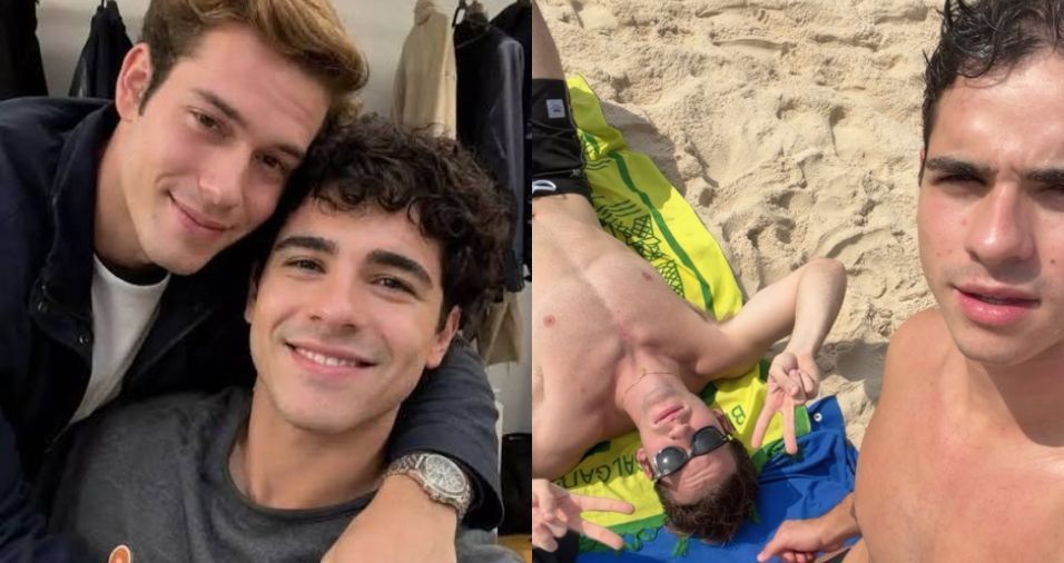 Atores curtem praia e torcem por casal em "Quem Ama Cuida"