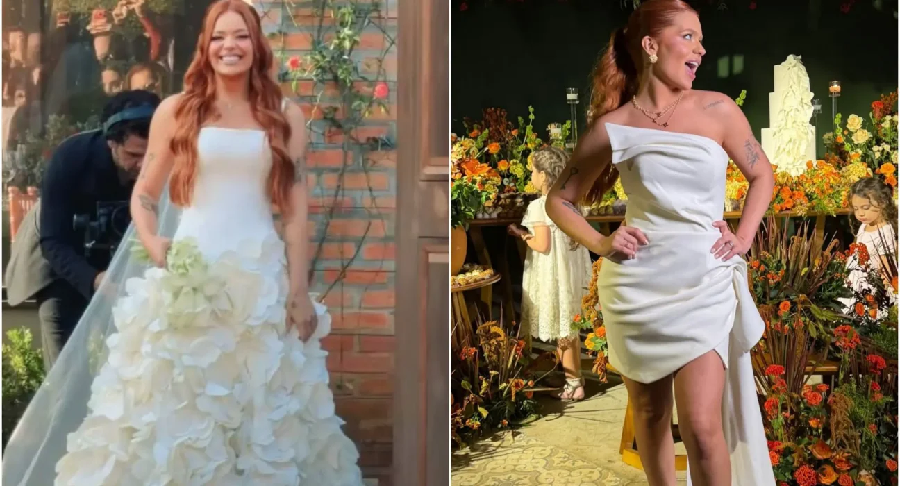 Viih Tube usa dois vestidos em casamento: detalhe fofo encantador