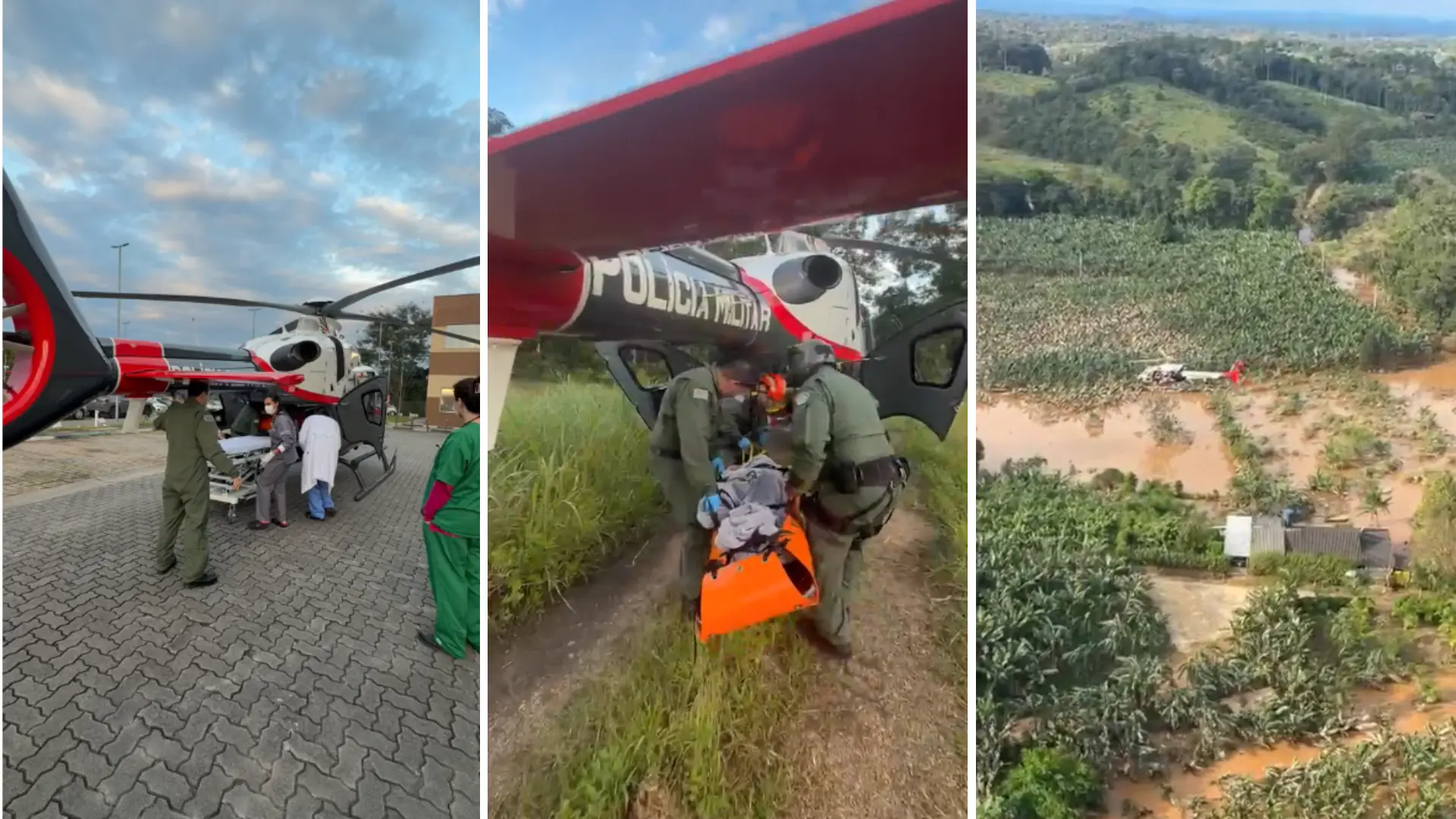 Idoso de 100 anos é resgatado após ficar ilhado por chuvas em SP