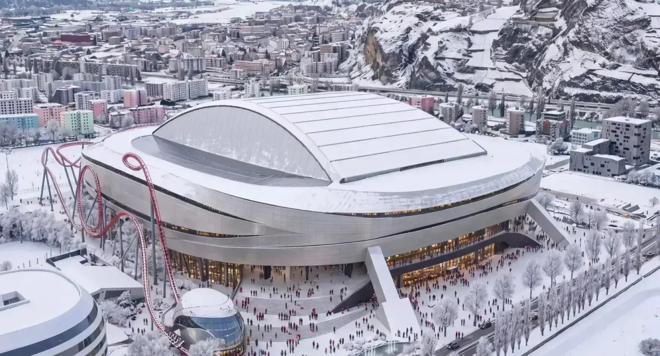 Clube suíço apresenta projeto de estádio com montanha-russa inovador