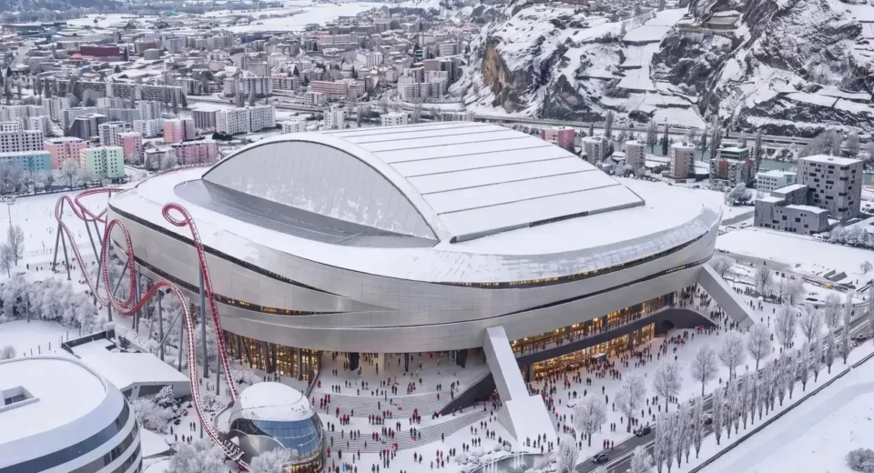 Clube suíço apresenta projeto de estádio com montanha-russa inovador