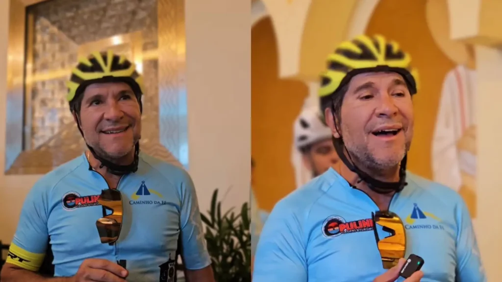 Daniel pedala mais de 300 km e chega a Aparecida com sucesso