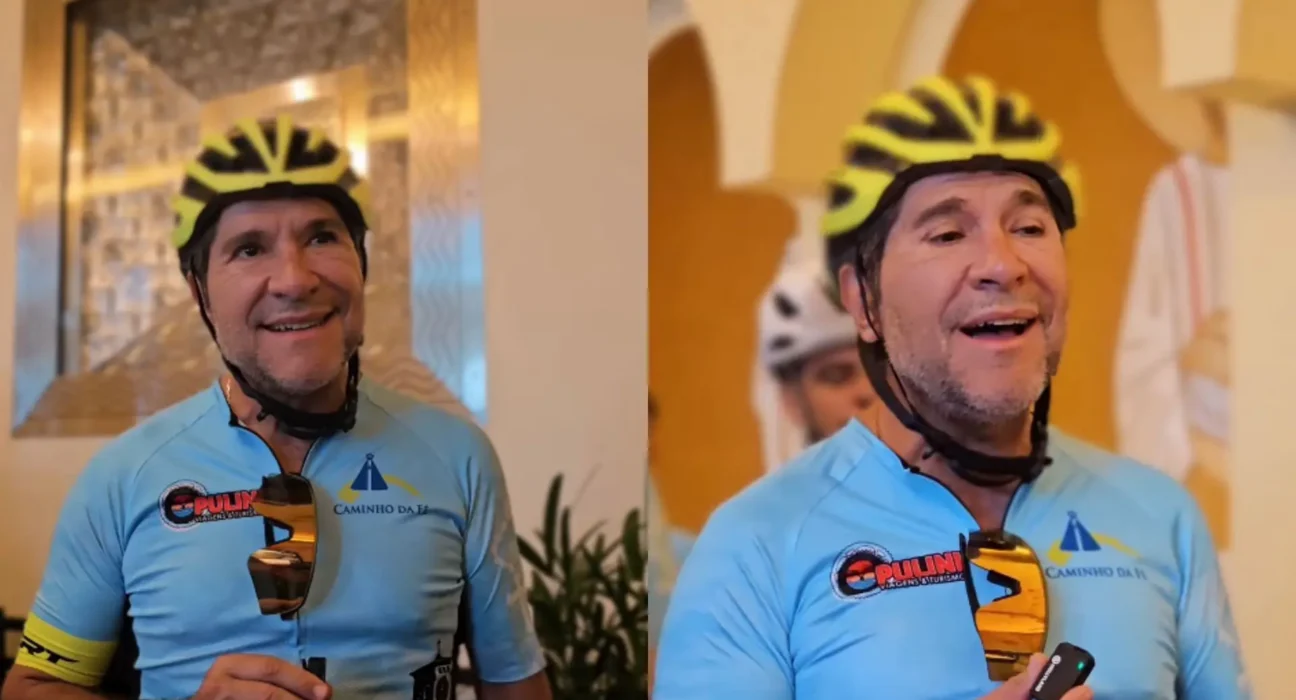 Daniel pedala mais de 300 km e chega a Aparecida com sucesso